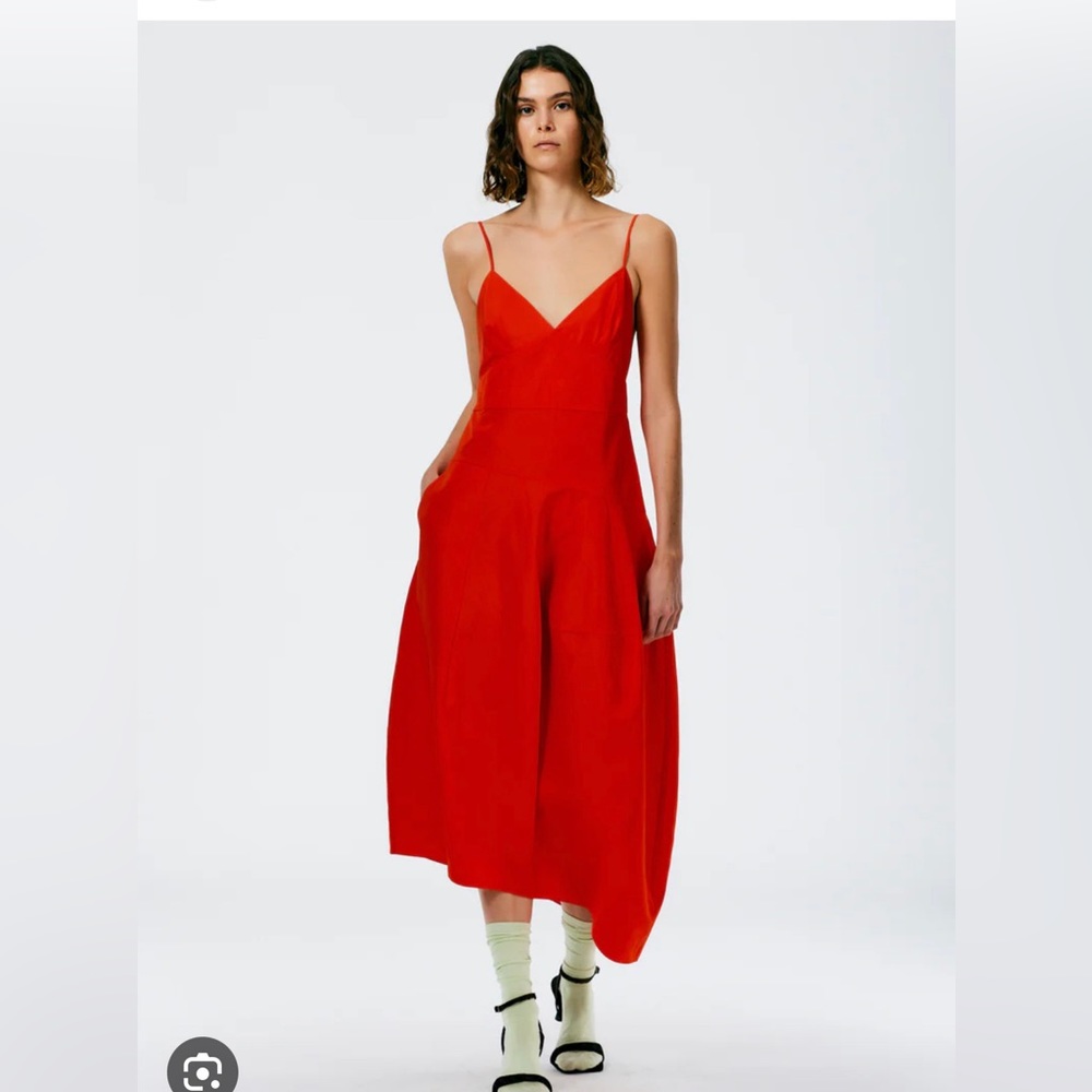 BNWT Tibi red nylon dress